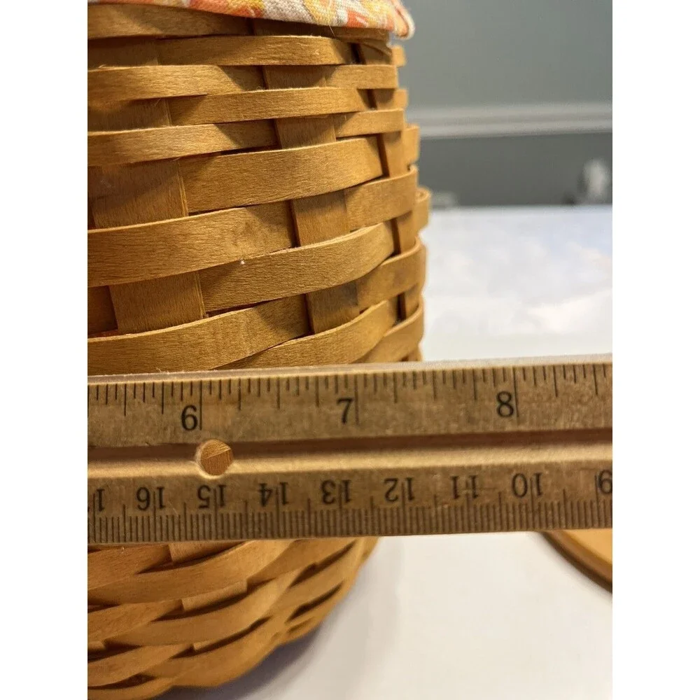 Longaberger Halloween October Fields Candy Corn Liner Basket Combo Protector Lid